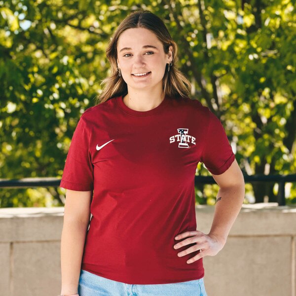 Nike® Patriotic I-State Cardinal T-Shirt